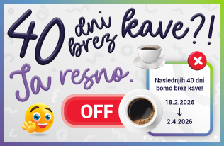 Tradicionalni Odakov 40-dnevni izziv: letos brez kave